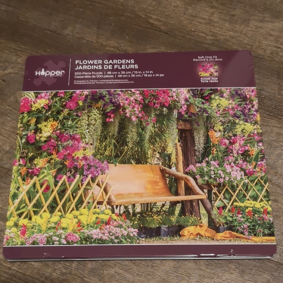 Hopper Flower Gardens Puzzle - Picture 1 of 2